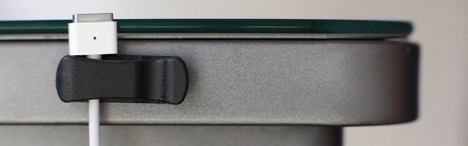 The Nice Clip - Cord Catcher on desk